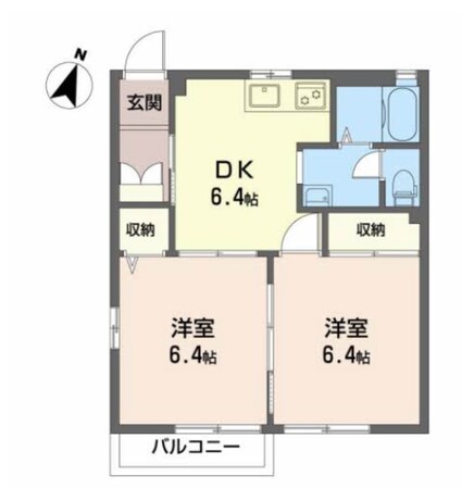 大場駅 徒歩8分 1階の物件間取画像